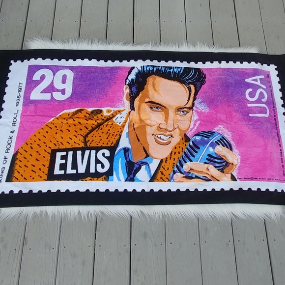 Renaissance Other - Vintage 1992 Elvis Presley Beach Towel Set of 2